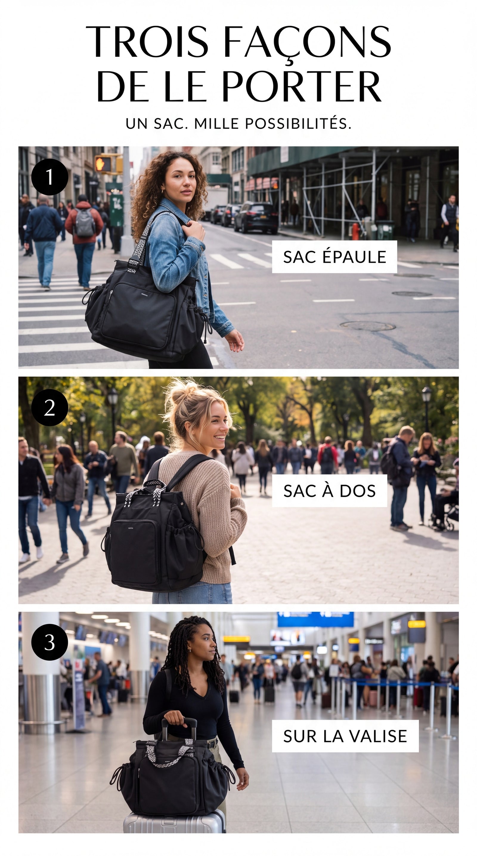 Sac de Voyage 3-en-1