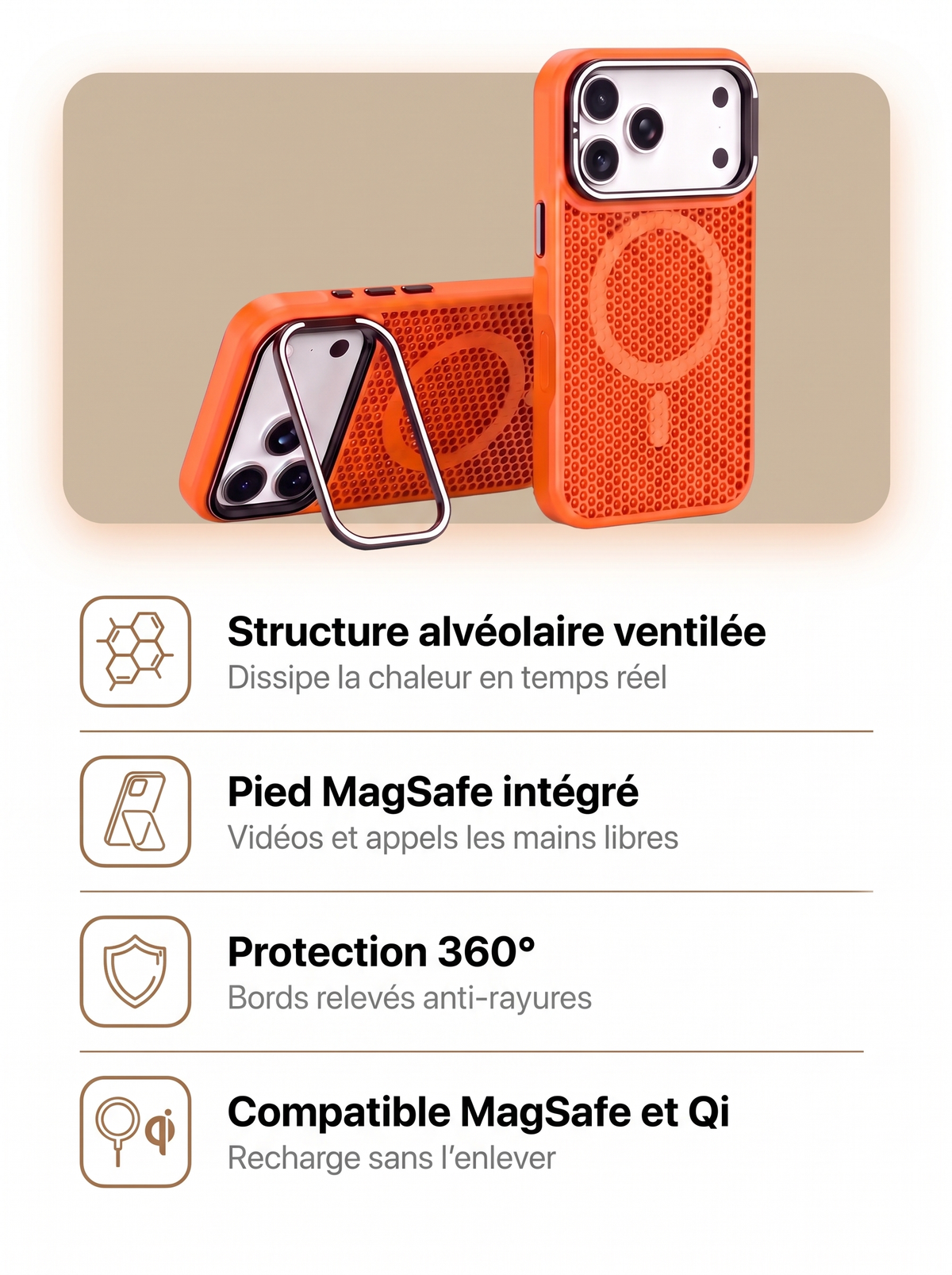 Coque Respirante Anti-Surchauffe