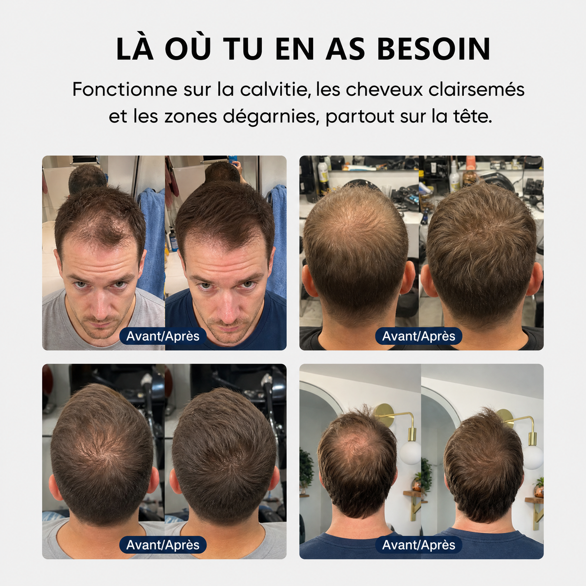 Là où tu en as besoin — avant/après