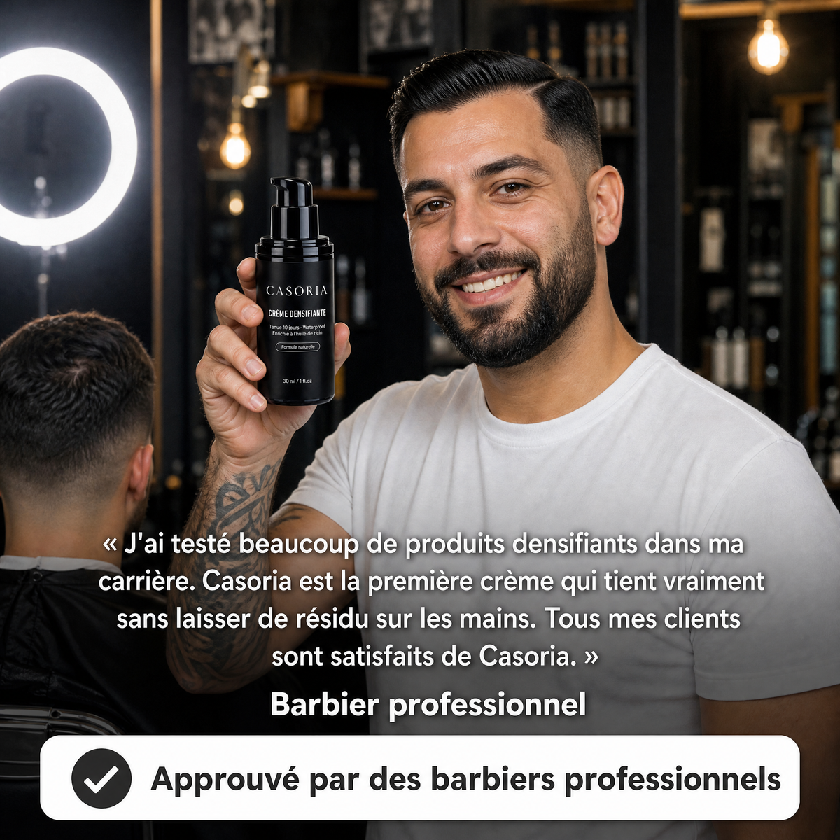 Approuvée par des barbiers professionnels
