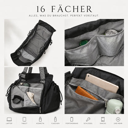 Reisetasche mit 16 Fächern