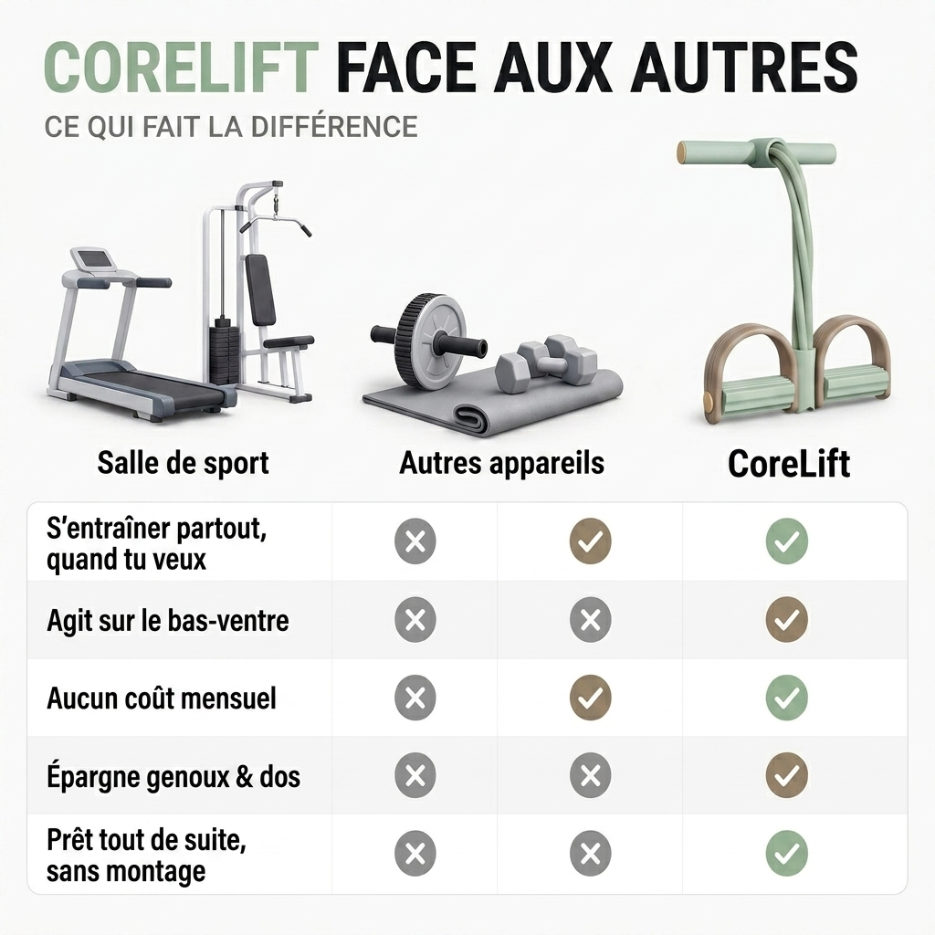 CoreLift face aux autres